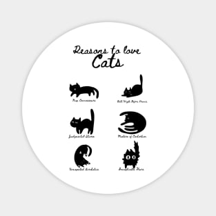 Reason to love cats Magnet